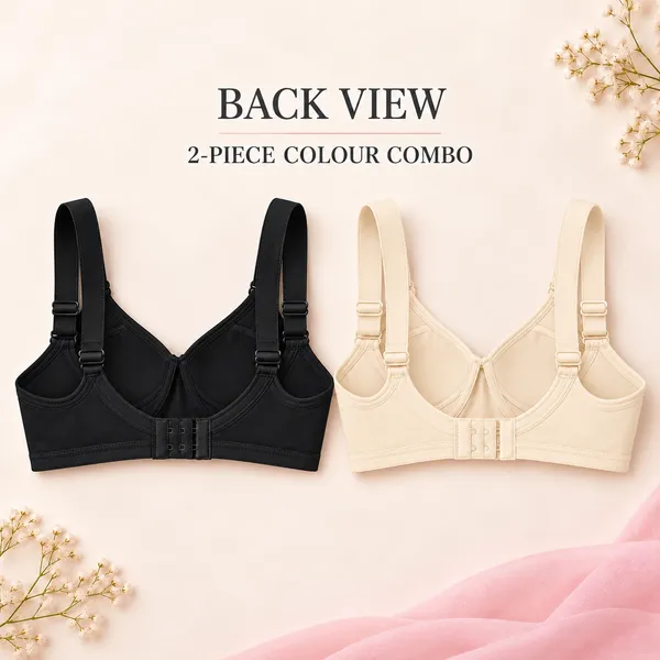 Black_And_Beige_Molded_Cup_Bras_for_Women