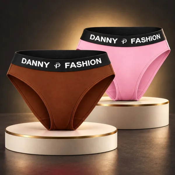 Brown_And_Pink_Bikini_Briefs_For_Women