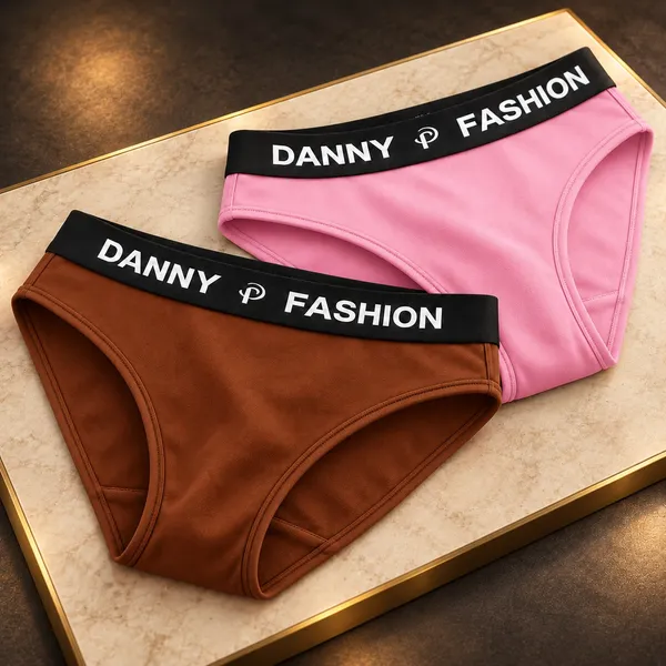 Brown_And_Pink_Bikini_Briefs_For_Women