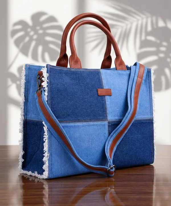 Denim_Tote_Laptop_Bag_With_Detachable_Strap_Fits_Up_To_14_Inches_Laptop_Default_Title