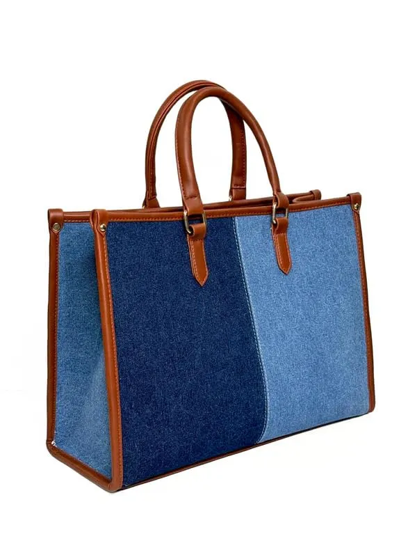 Denim_Laptop_Tote_Bag_For_Women_Fits_14_Inch_Laptop_Office_College_Handbag_With_Adjustable_Shoulder_Strap_Multi_Compartment_Work_Bag