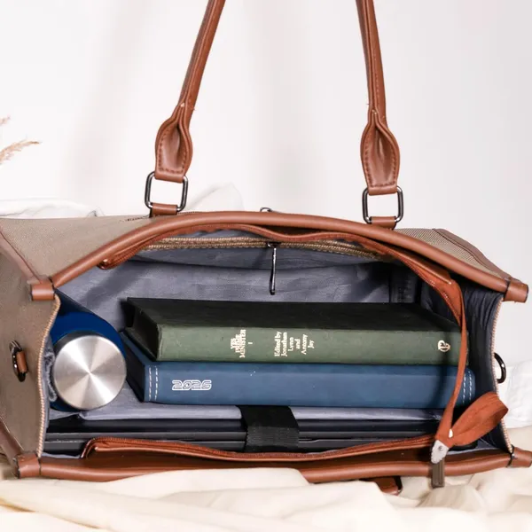 Women_S_Large_Jute_Tote_Bag_Fits_Upto_14_Laptop_Adjustable_Detachable_Sling_Strap_Top_Handles_Eco_Friendly_Durable_Office_Work_College_Travel_Bag