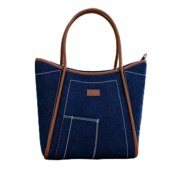Women_S_Denim_Tote_Bag_Office_College_Handbag_Stylish_Shoulder_Bag