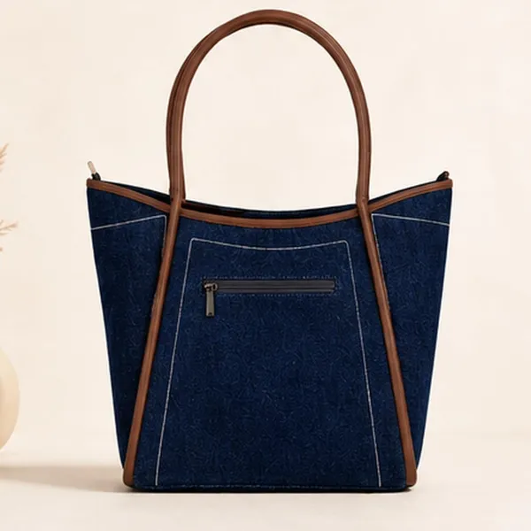 Women_S_Denim_Tote_Bag_Office_College_Handbag_Stylish_Shoulder_Bag
