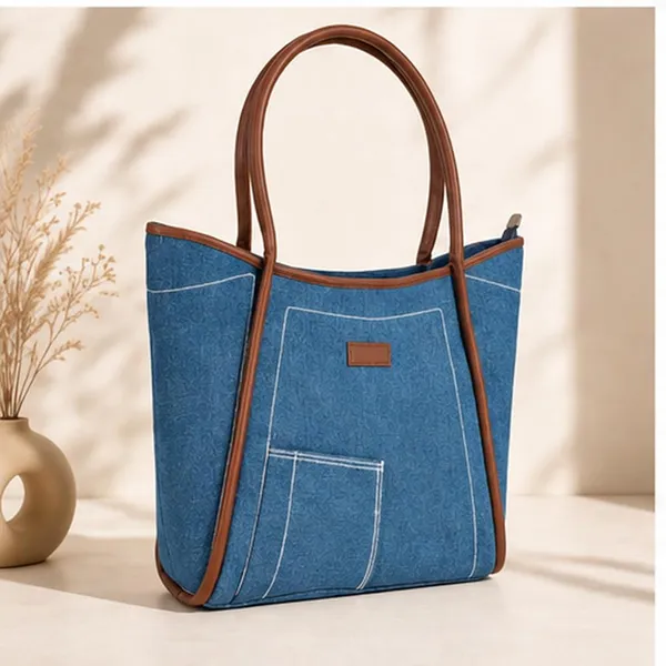 Women_S_Denim_Tote_Bag_Office_College_Handbag_Stylish_Shoulder_Bag