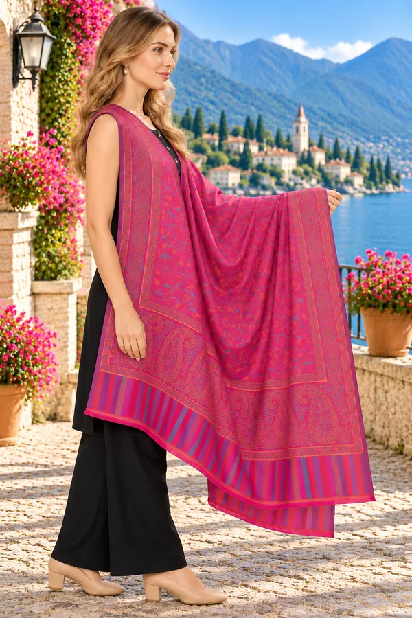 Pink_Regin_Wool_Printed_Shawl_For_Women
