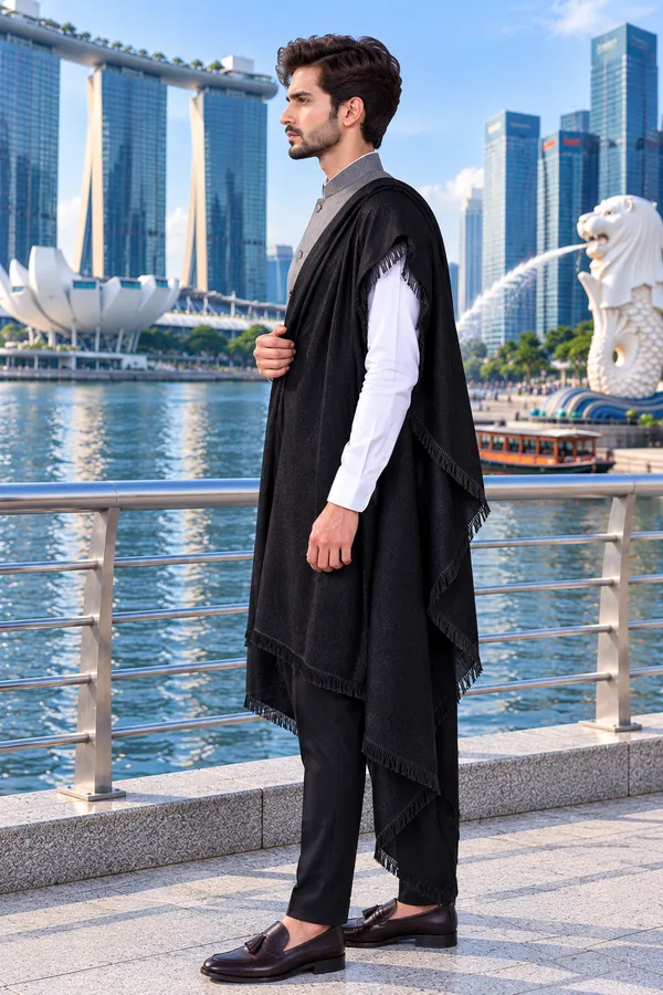 Black_Cashmilion_Fringed_Shawl_For_Men
