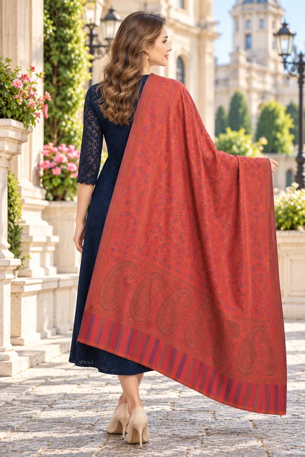 Red_Regin_Wool_Paisley_Printed_Shawl_For_Women