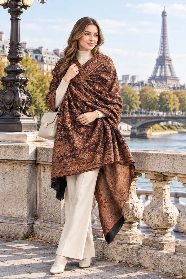 Brown_Semi_Pashmina_Printed_Shawl_For_Women