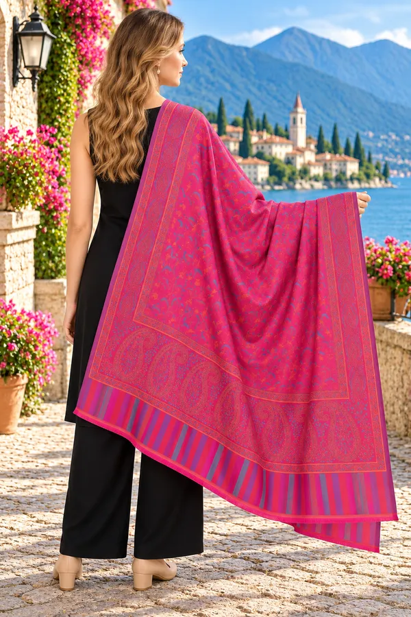 Pink_Regin_Wool_Printed_Shawl_For_Women