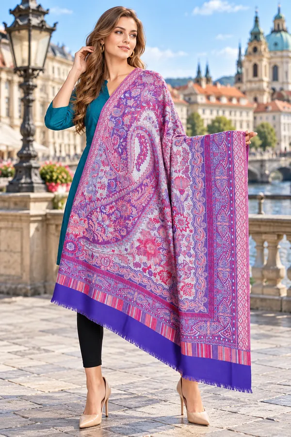 Purple_Semi_Pashmina_Paisley_Print_Shawl_For_Women