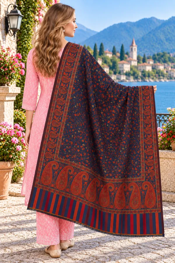 Blue_Regin_Wool_Printed_Shawl_For_Women