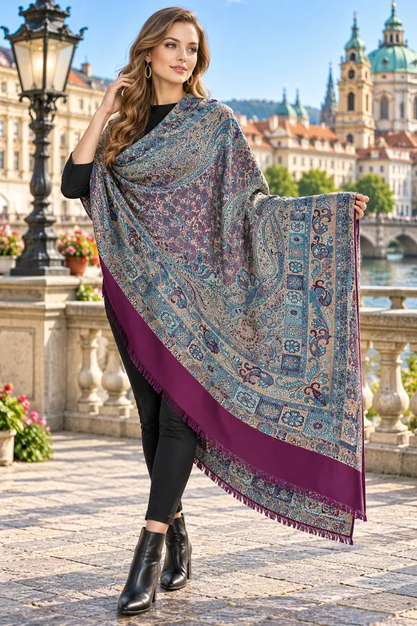 Multicolor_Semi_Pashmina_Paisley_Print_Shawl_For_Women