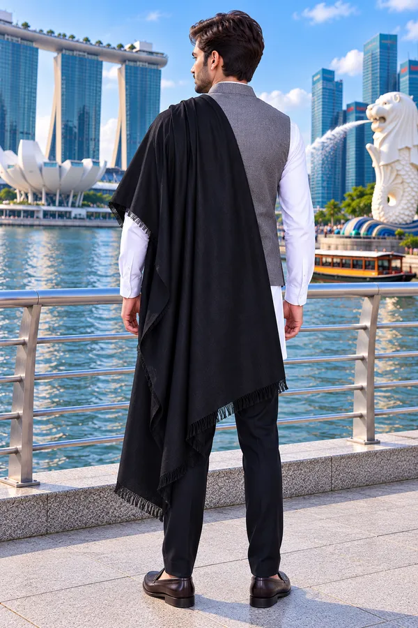 Black_Cashmilion_Fringed_Shawl_For_Men