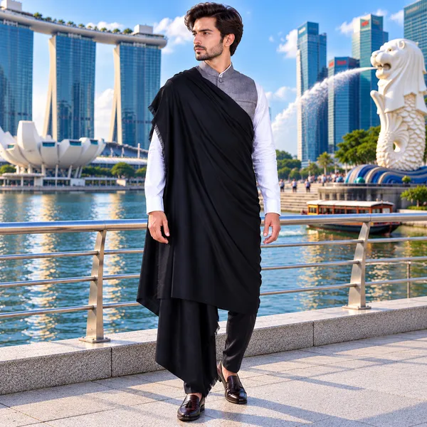 Black_Cashmilion_Fringed_Shawl_For_Men
