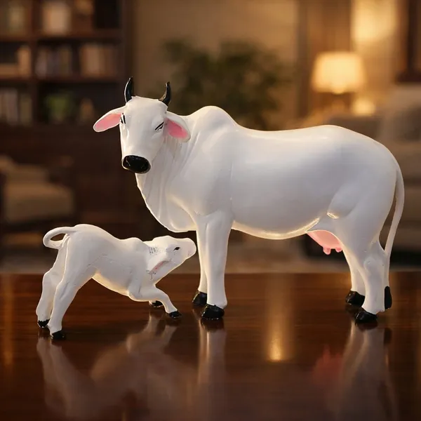 Premium_Decorative_Cow_Calf_Statue_Set_Kamdhenu_Cow_Calf_Idol_For_Home_Decor