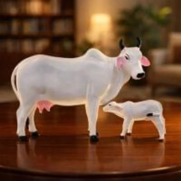 Premium_Decorative_Cow_Calf_Statue_Set_Kamdhenu_Cow_Calf_Idol_For_Home_Decor