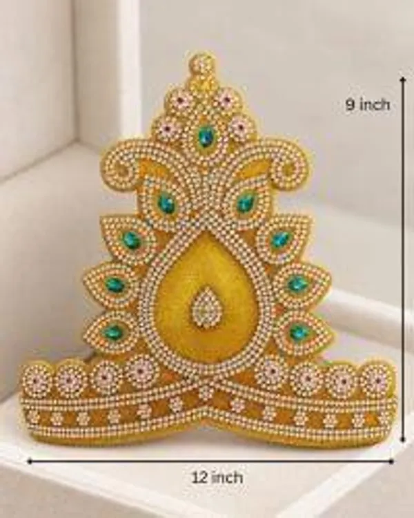 Nityashree_Mukut_God_Crown_For_Kids_Krishna_Costume_Accessories_Mukut_For_God_Idols_Laddu_Gopal_Mukut_Krishna_Mukut_Decorative_Items_Stage_Performance_Crown_Yellow_12_9_Inch