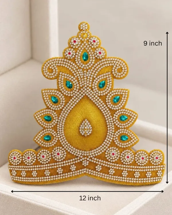 Nityashree_Mukut_God_Crown_For_Kids_Krishna_Costume_Accessories_Mukut_For_God_Idols_Laddu_Gopal_Mukut_Krishna_Mukut_Decorative_Items_Stage_Performance_Crown_Yellow_12_9_Inch