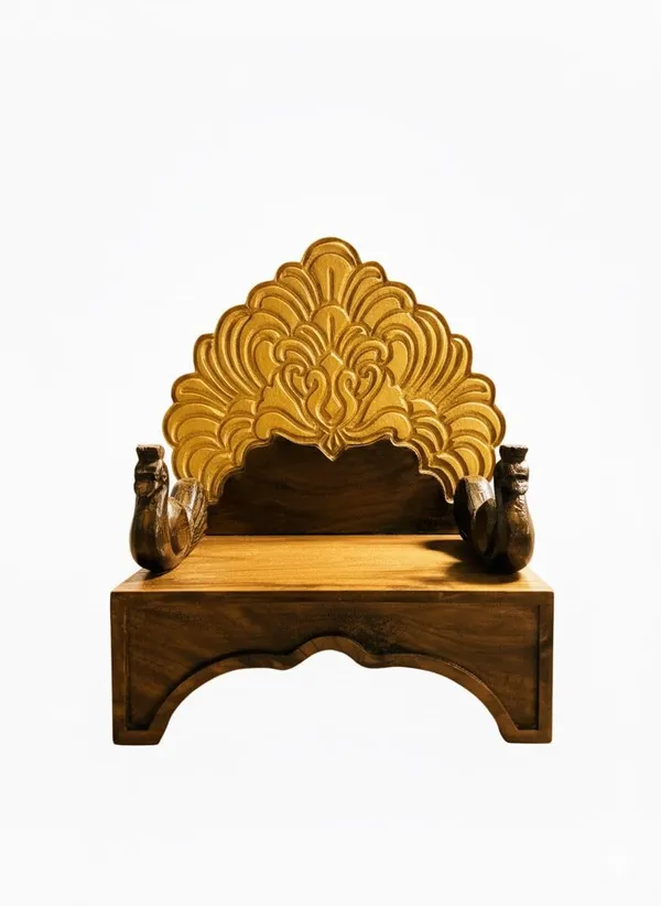 Wooden_Peacock_Throne_For_Deity