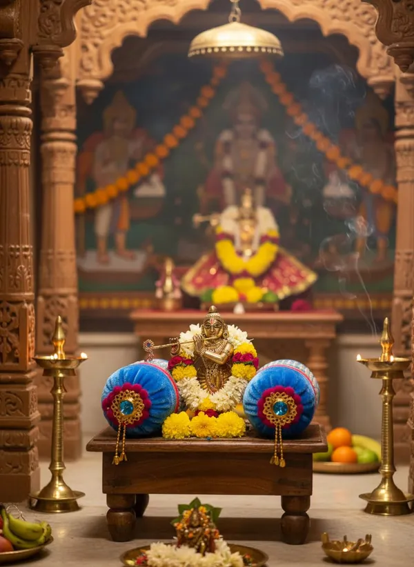 Velvet_Decorative_Pillow_For_Krishna_Idol