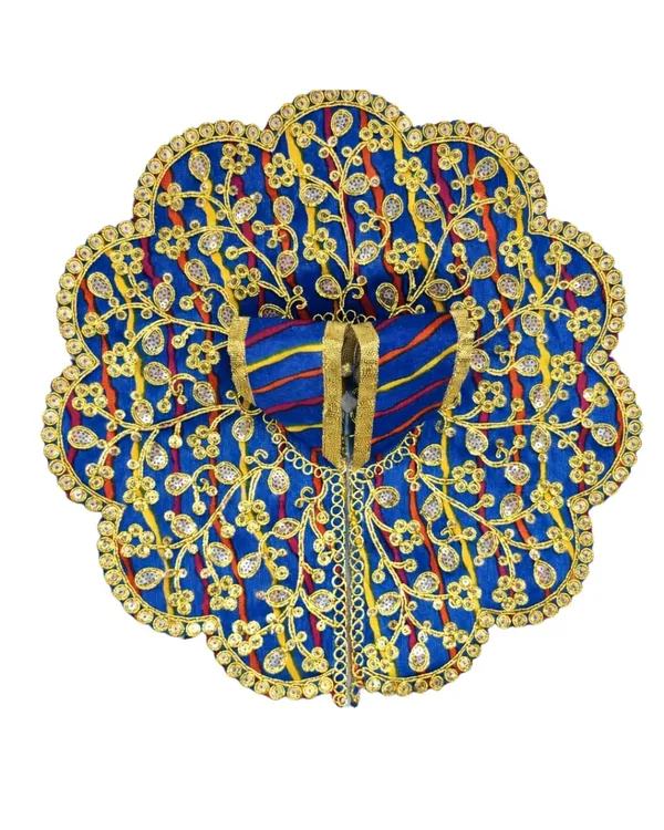 Zari_Pita_Work_Leheriya_Poshak_For_Deity_Idol
