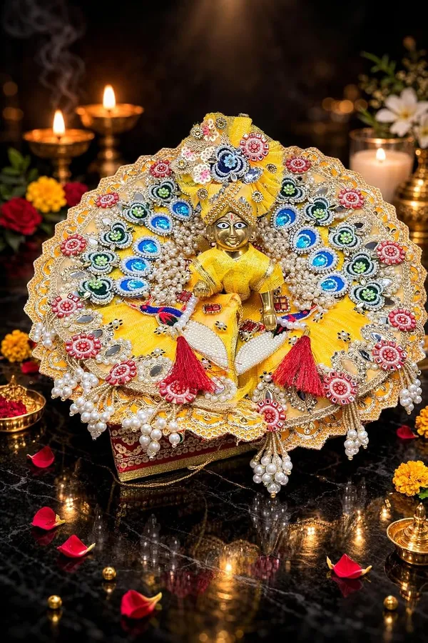 Handwork_Dress_With_Safa_For_Laddu_Gopal_Deity