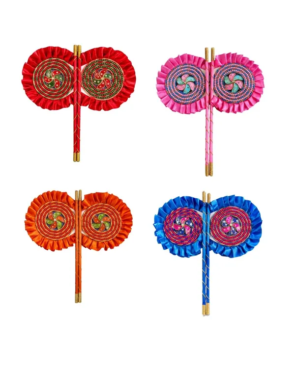 Decorative_Cloth_Hand_Fan_For_Deity_Idols
