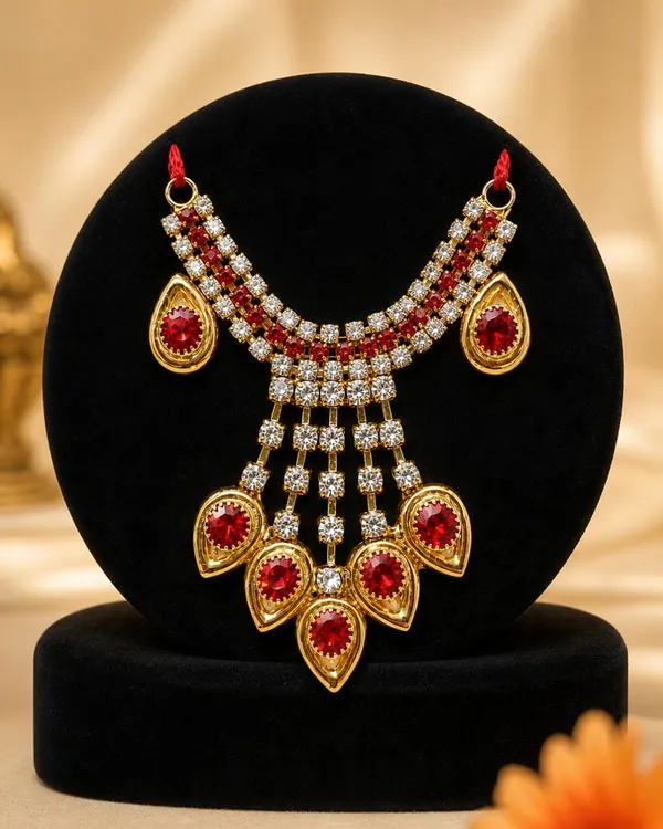 Kundan_Necklace_For_Deity_Idol