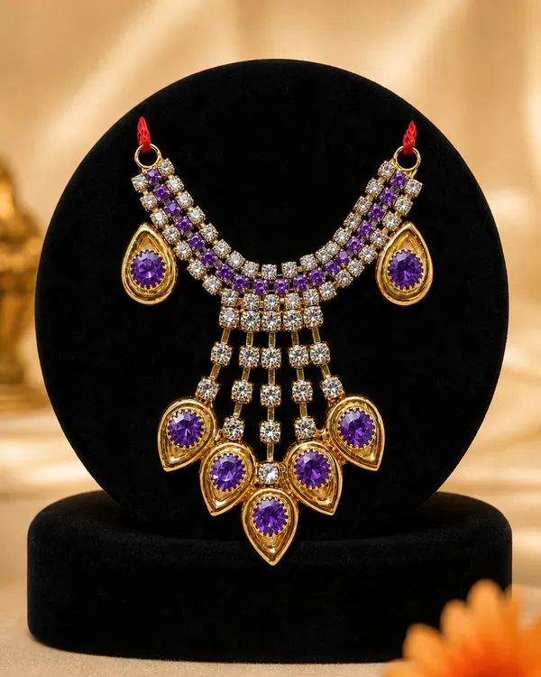 Kundan_Necklace_For_Deity_Idol