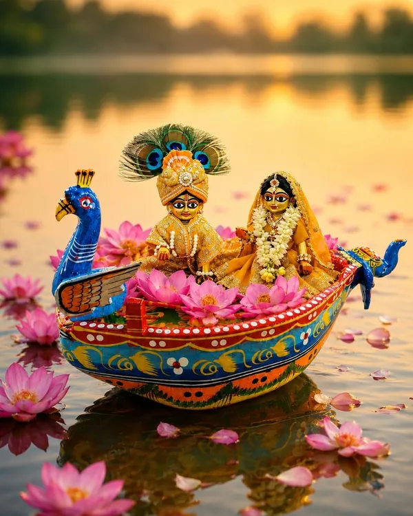 Wooden_Boat_Jhula_For_Deity