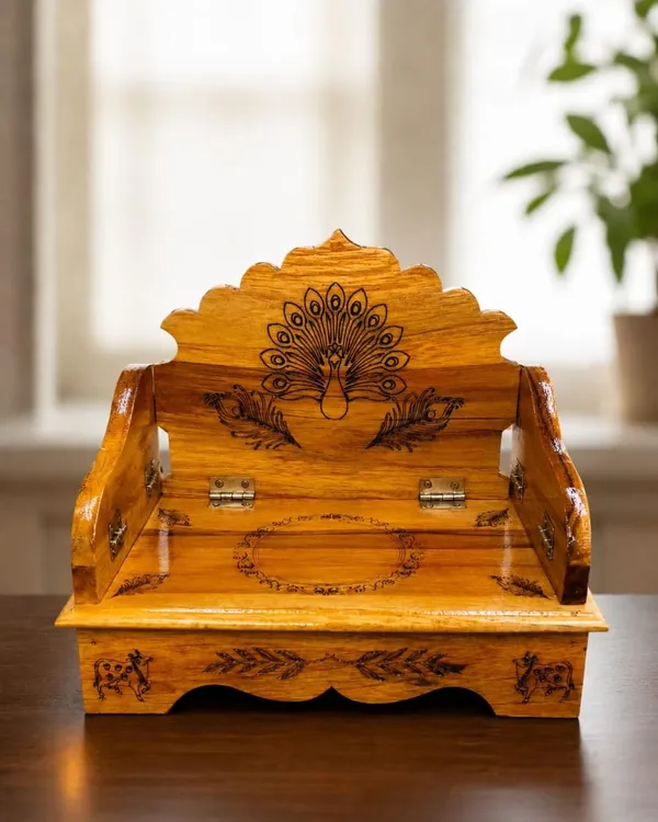 Teak_Wood_Folding_Sinhasan