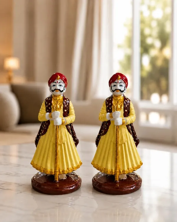 Dwarpal_Statue_Pair