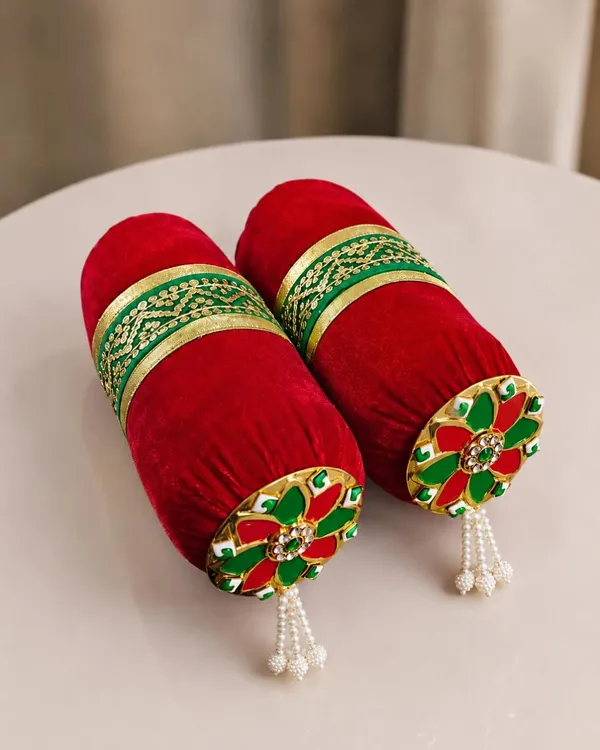 Laddu_Gopal_Velvet_Round_Pillow