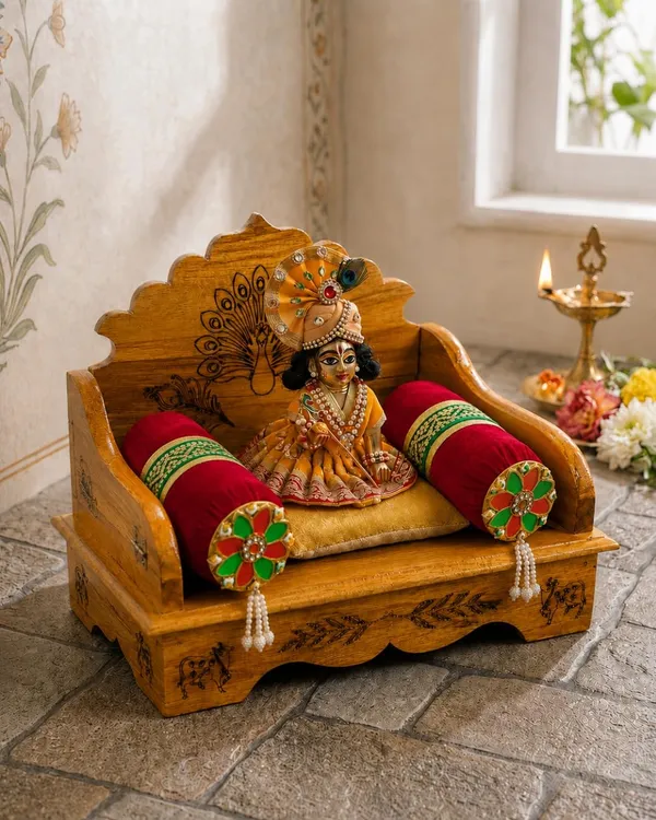 Velvet_Round_Cushion_For_Deity_Idol