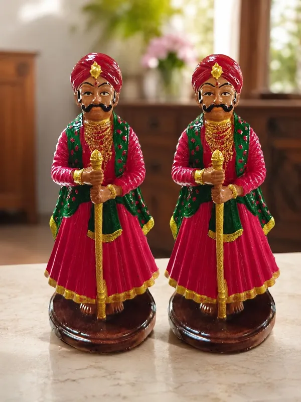 Dwarpal_Statue_Pair