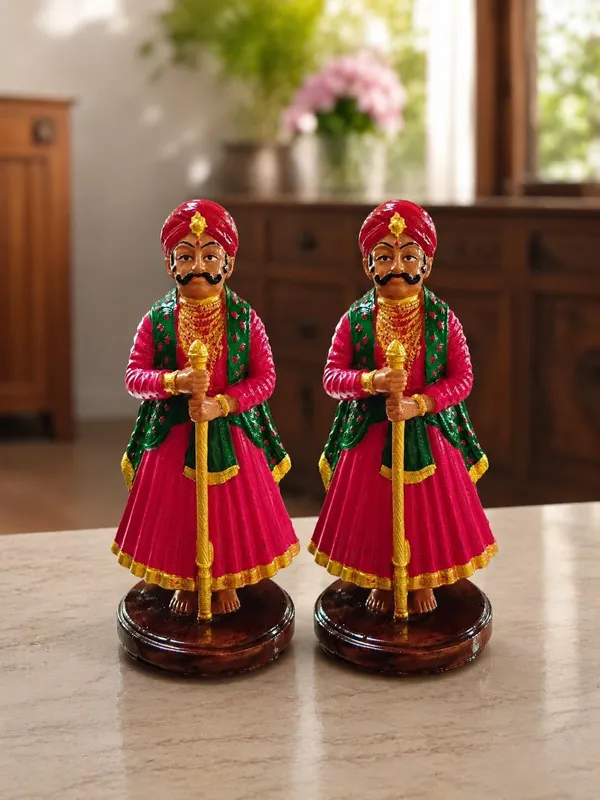 Dwarpal_Statue_Pair
