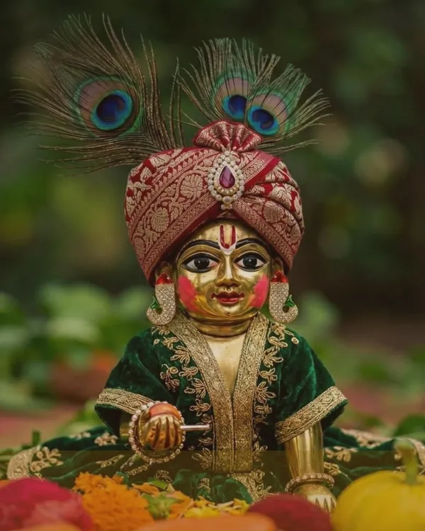 Kundan_Earrings_For_Deity_Idols