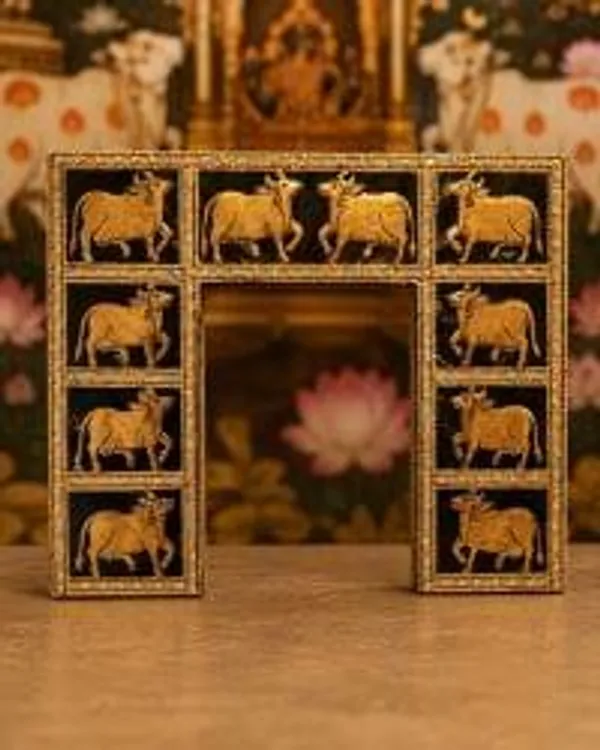 Gau_Dwar_Pithika_Decorative_Temple_Pithika_Shreenath_Ji_Dwar_Laddu_Gopal_Mandir_Decoration_Giriraj_Theme_Pithika_Traditional_Vraj_Decoration_Decorative_Mdf_Temple_Frame_Janmashtami_Darbar_Setup_Cow_Theme_Pithika_Kamdhenu_Theme_Temple_Decoration_Handcrafted_Mandir_Dwar_Temple_Decorative_Entrance_Devotional_Home_Temple_Decor_9_11_Inch