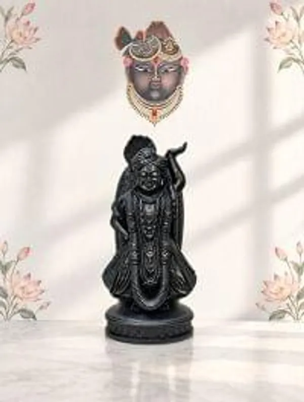 Shreenath_Ji_On_Govardhan_Shila_Shreenathi_Ji_Pratima_6_X_2_5_Inch