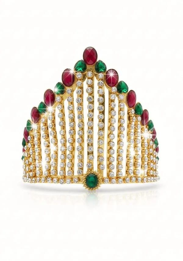 Maharaja_Ratna_Crown_Mukut_Multi_Stone_Royal_Laddu_Gopal_Thakurji_Mukut_Lord_Krishna_Idols_Shringar_Articles_Puja_Articles_Home_Decor_Decorative_Items_3_2_Green