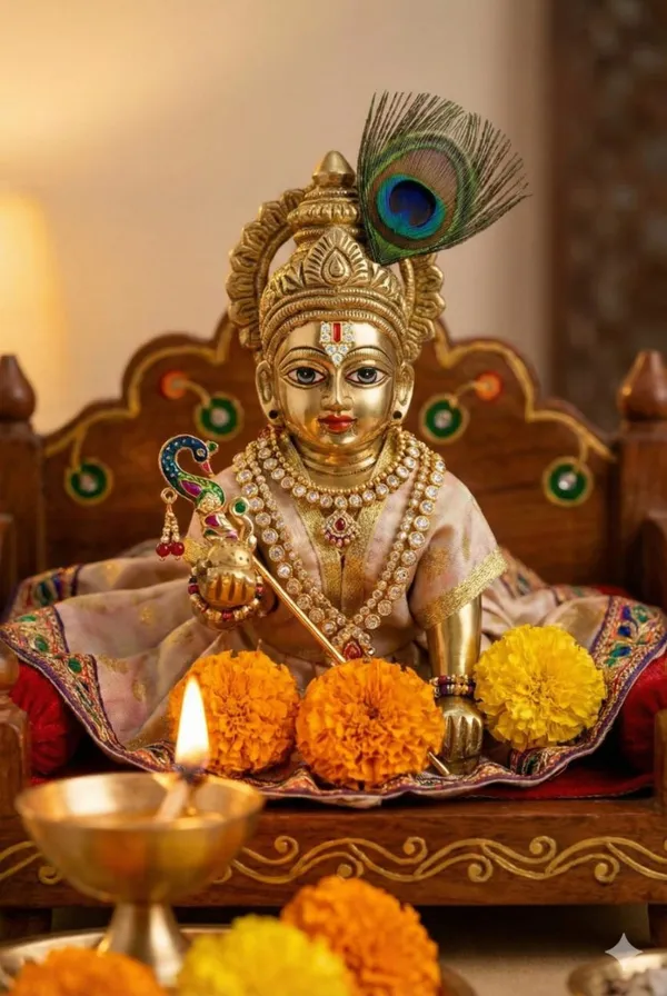 Flower_Cut_Ad_Stone_Tilak_Diamond_Tilak_Set_For_Laddu_Gopal_Ji_Shrinathji_Lord_Krishna_Idols_Shringar_Articles_Puja_Articles_Decorative_Items_Shringar_Metal_Bindi_For_Radha_Krishna_All_God_Idol_Devi_Maa_Jewellery_Accessories_9mm_6_Pieces