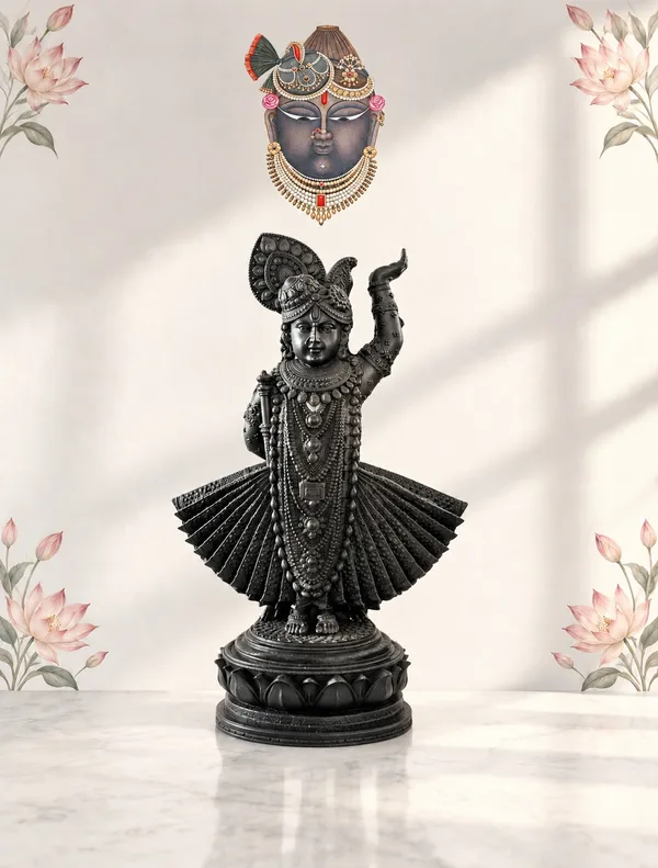 Shringar_Swaroop_With_Lotus_Stand_Krishna_Sawroop_Shreenath_Ji_Murti_Thakur_Ji_Lord_Krishna_Idols_Shringar_Articles_Puja_Articles_Home_Decor_Decorative_Items_12_Inch
