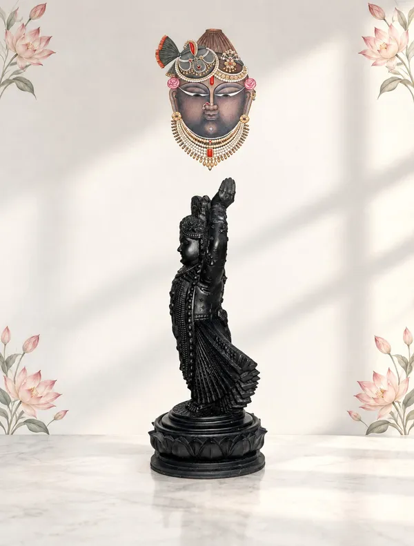 Shringar_Swaroop_With_Lotus_Stand_Krishna_Sawroop_Shreenath_Ji_Murti_Thakur_Ji_Lord_Krishna_Idols_Shringar_Articles_Puja_Articles_Home_Decor_Decorative_Items_12_Inch