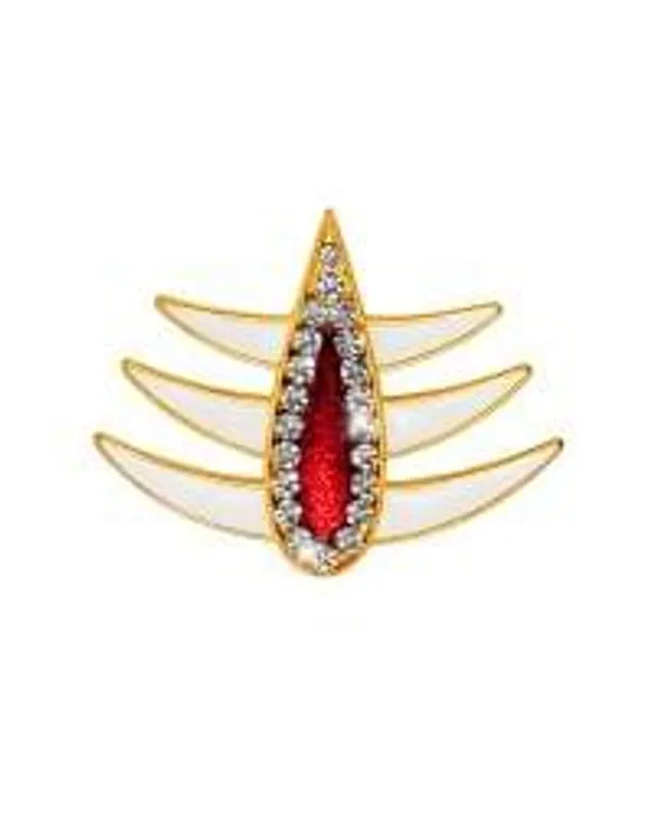 Golden_Decorative_Tilak_With_Stones_For_God_Idols_Pooja_Mandir_Decoration_For_God_Idols_Tilak_Sticker_For_Laddu_Gopal_Shive_Murti_Mata_Rani_Tri_Kundan_40mm