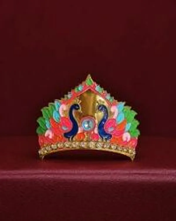 Mukut_Neelmayur_Mukut_Ganesh_Ji_Mukut_Janmashtami_Decoration_Thakur_Ji_Mukut_Krishna_Shringar_Accessories_Meenakari_Mukut_Temple_Decoration_Items_2_5_X_1_Inch