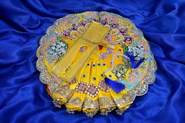 Yellow_Ratna_Shringar_Handwork_Poshak_With_Safa_Set_For_Laddu_Gopal_Poshak_Dress_Vastra_Ratna_Shringar_Poshak_Laddu_Gopal_Dress_With_Safa_Krishna_Idol_Dress_Handmade_Laddu_Gopal_Poshak_Janmashtami_Poshak_Set_Designer_Laddu_Gopal_Shringar_Laddu_Gopal_Festival_Dress_Krishna_Idol_Shringar_Set_Laddu_Gopal_Handwork_Dress_Festive_Decor_1n_1n_2n_Laddu_Gopal