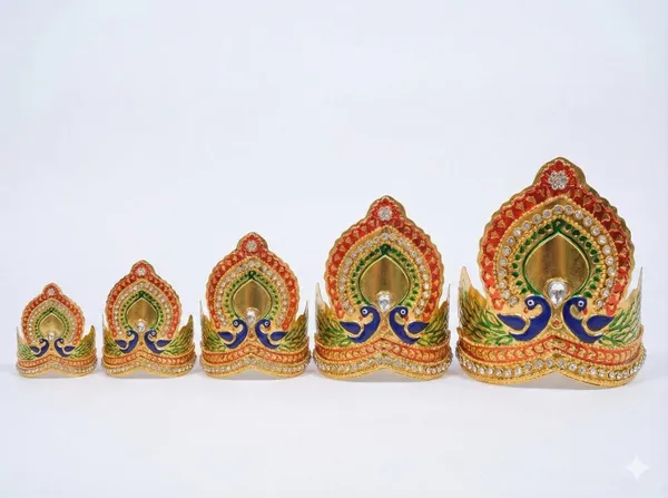 Dwip_Mayur_Shobit_Mukut_Crown_For_Laddu_Gopal_Ji_Krishna_Idols_Mukut_Laddu_Gopal_Mukut_For_Deities_Idols_Perfect_For_Home_Temple_Decoration_Puja_Shringar_Pooja_Articles_Jewellery_Accessories_3_2