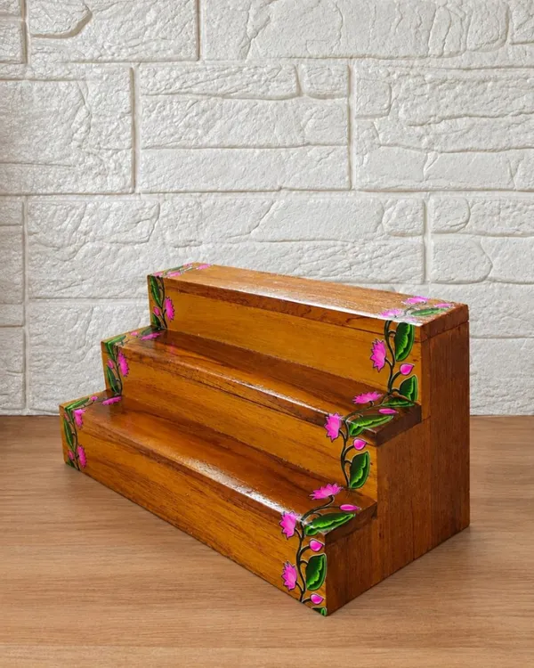 Wooden_3_Step_Khandpath_Stand_Wooden_3_Step_Khandpath_Stand_Rack_Chowki_Decorative_Items_Wooden_Stand_For_Pooja_Room_Festival_Decor_For_Mandir_16_6_Inch