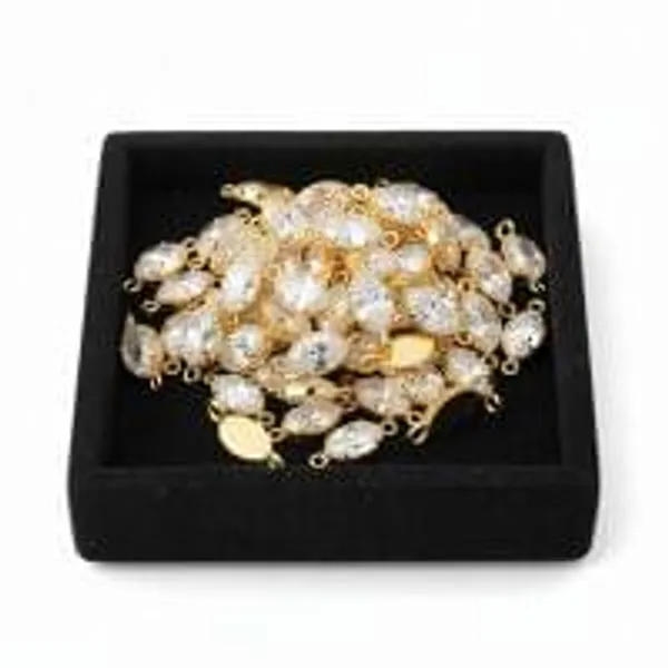 Pushtimarg_Seva_Shringar_Eye_Marquise_Shape_Pendal_Pendant_Padak_For_Pushti_Seva_Shringar_God_Idols_Shringar_Size_7mm_12_Piece_In_1_Packet
